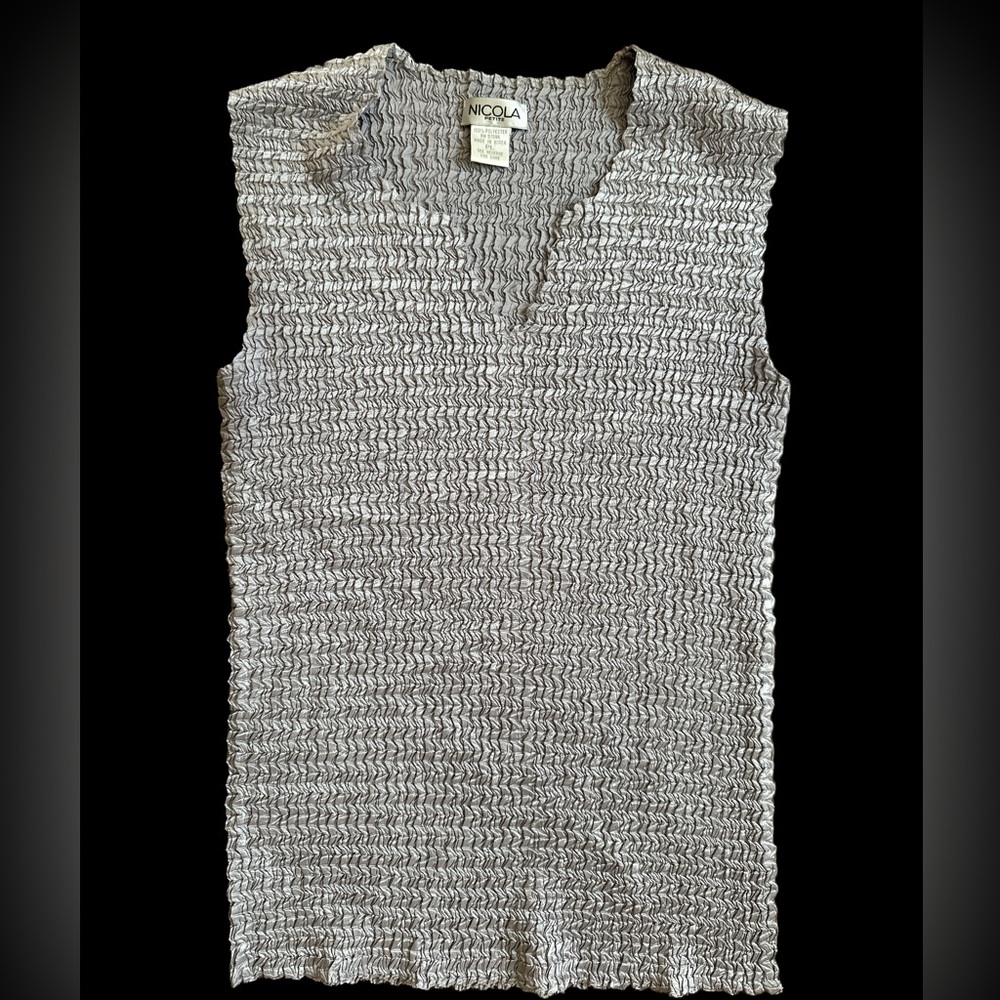 Vintage 90’s grey scrunchie satin top